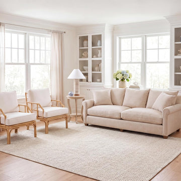 Natural Fiber Collection Area Rug - 9' x 12', Ivory, Handmade Farmhouse Jute, Ideal for High Traffic Areas in Living