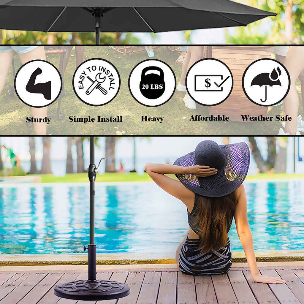 911554 21 Pound Umbrella Base, Bronze