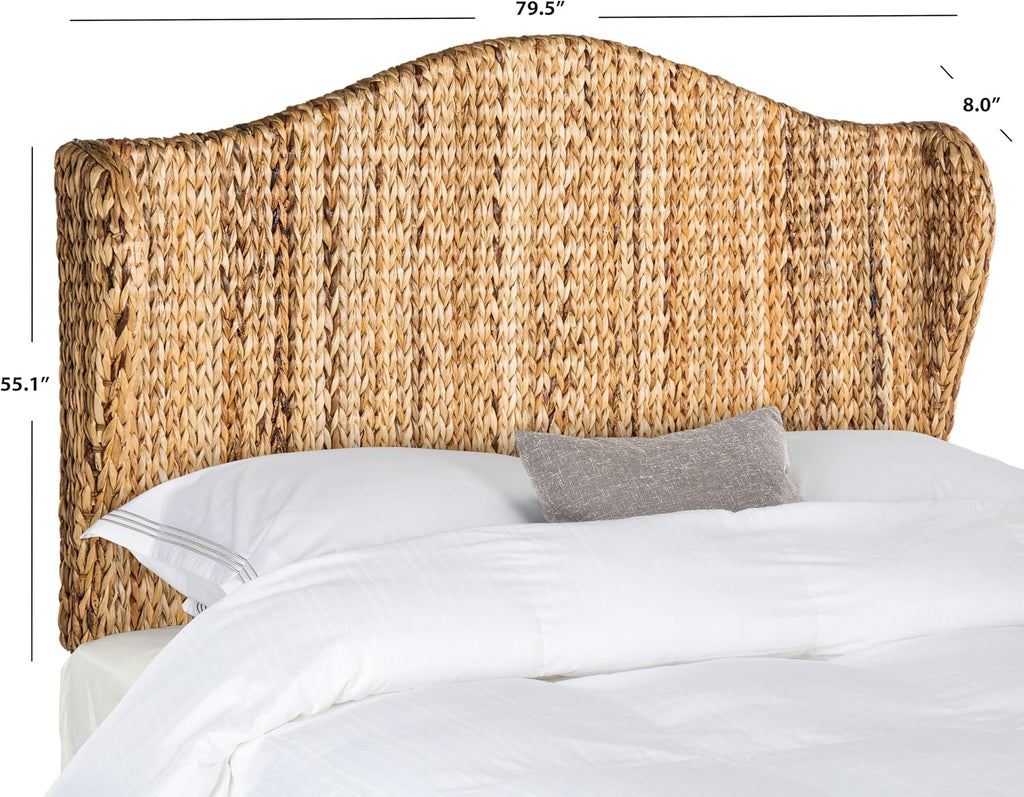 Home Collection Nadine Natural Winged Headboard, King