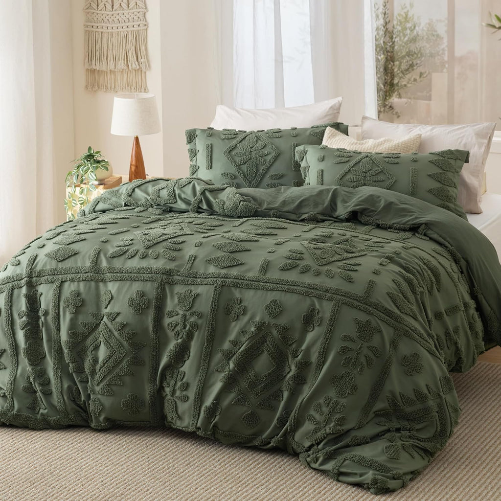 Boho Duvet Cover, Soft & Comfortable Elegant Design Boho Bedding for Decoration, Machine Washable Comforter