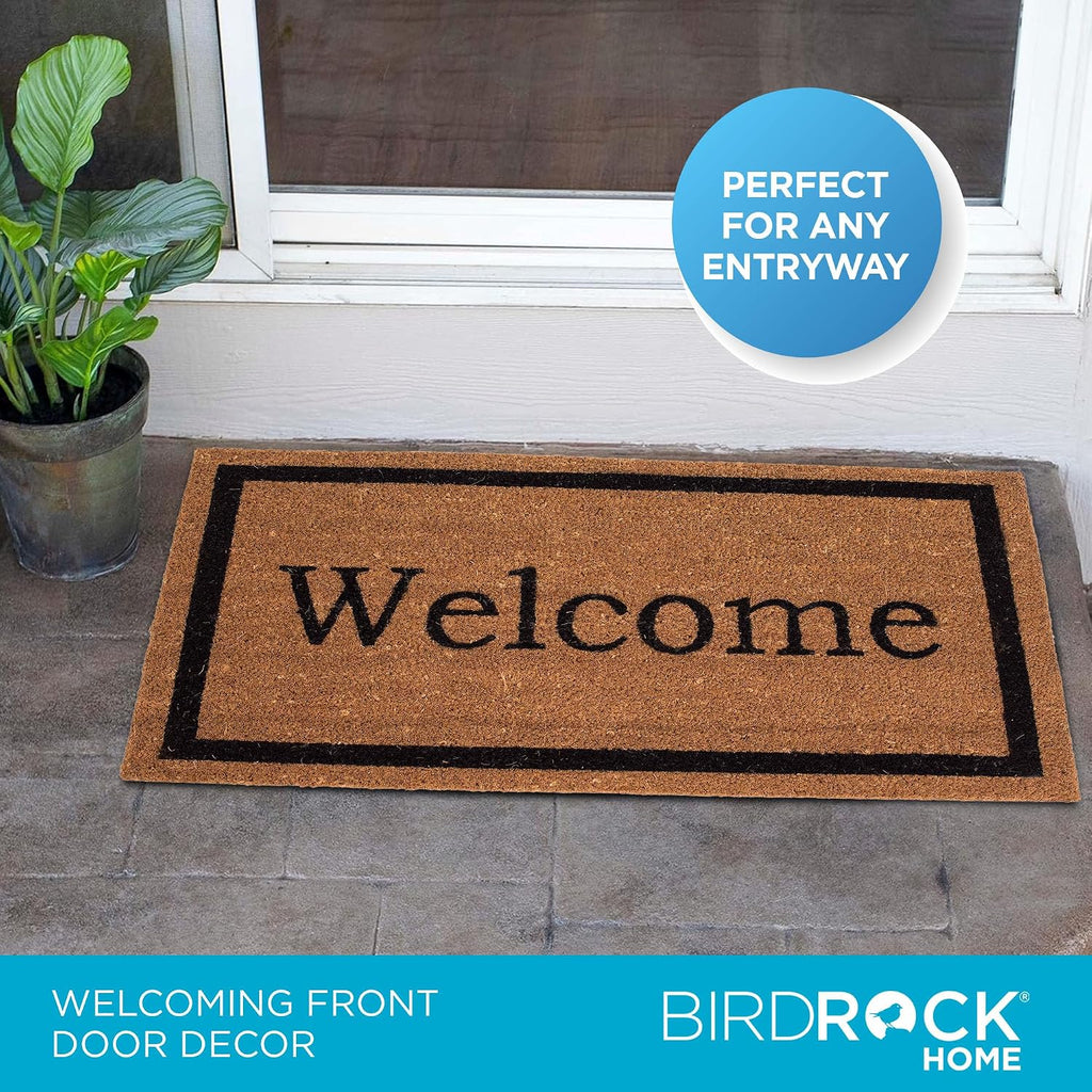Welcome Door Mat - Decorative Entry Rug - Outdoor Floor Doormats for Front Door, Entrance, or Cabin - Heavy Duty
