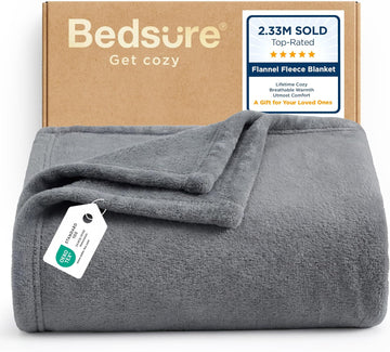 GentleSoft Fleece Throw Blanket, Couch, Travel, Camping, 50x60 inches