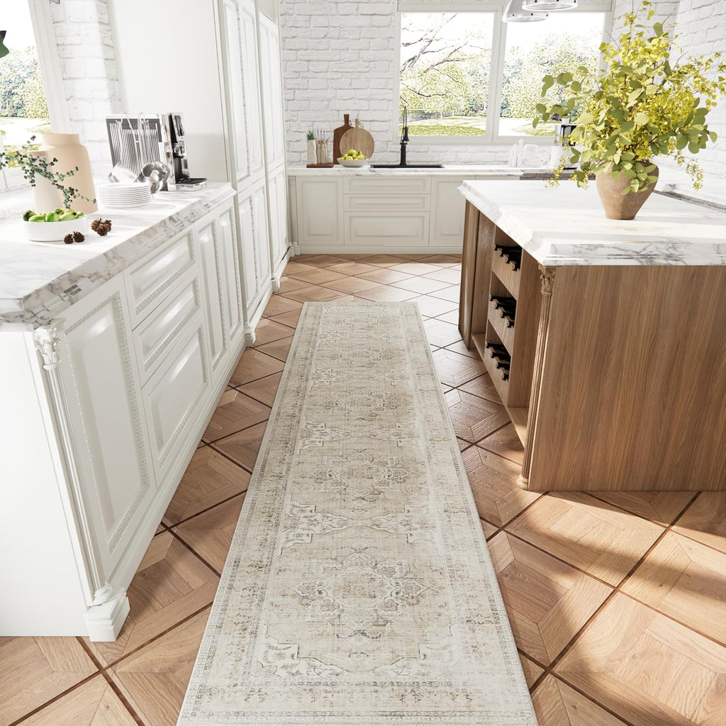 Runners for Hallways Kitchen Runner Rugs: 2'x 10' Washable Runner Rug Boho Non Slip Long Floor Rug w