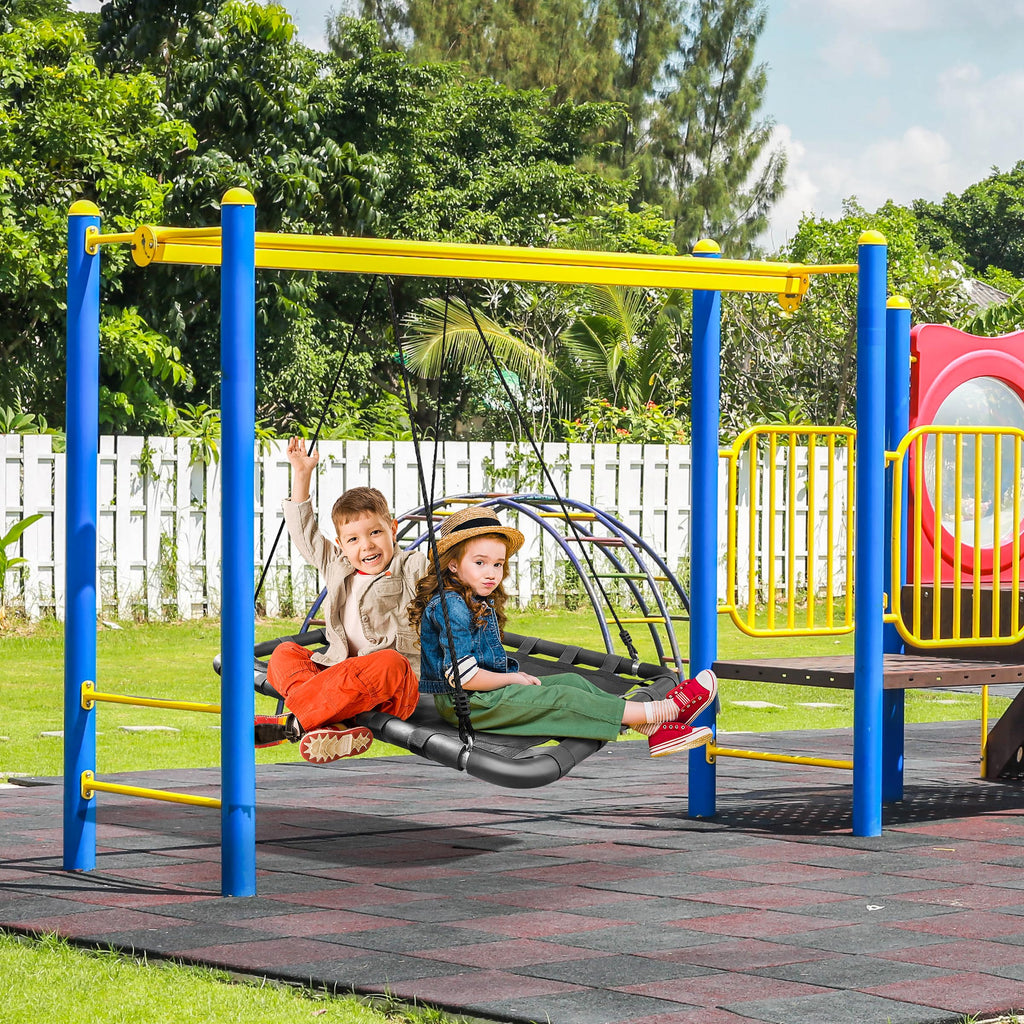 Platform Swing for Kids, 40 x 30 Inch Rectangular Outdoor Seat