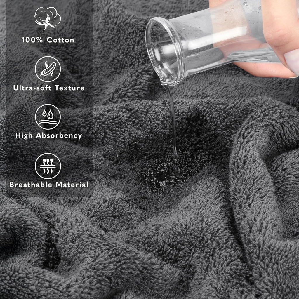 Soft Linen 100% Cotton Luxury Turkish Towels, 40x80 XL Bath Sheet | Soft Absorbent Quick Dry OEKO Tex Standard 100