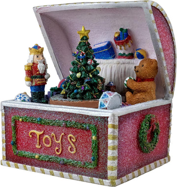 Christmas Toy Box Revolving Tree Figurine by The San Francisco Music Box