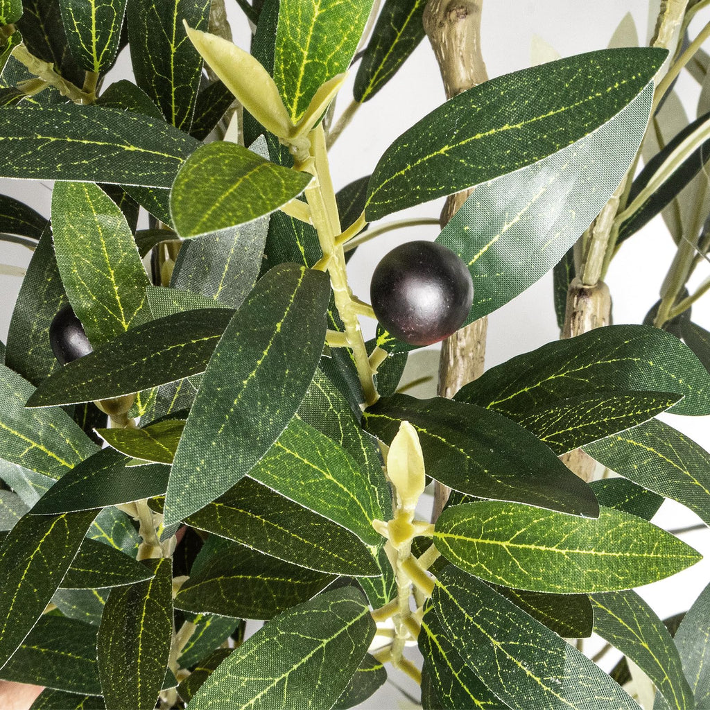 7FT Olive Tree Artificial Indoor with Green Moss