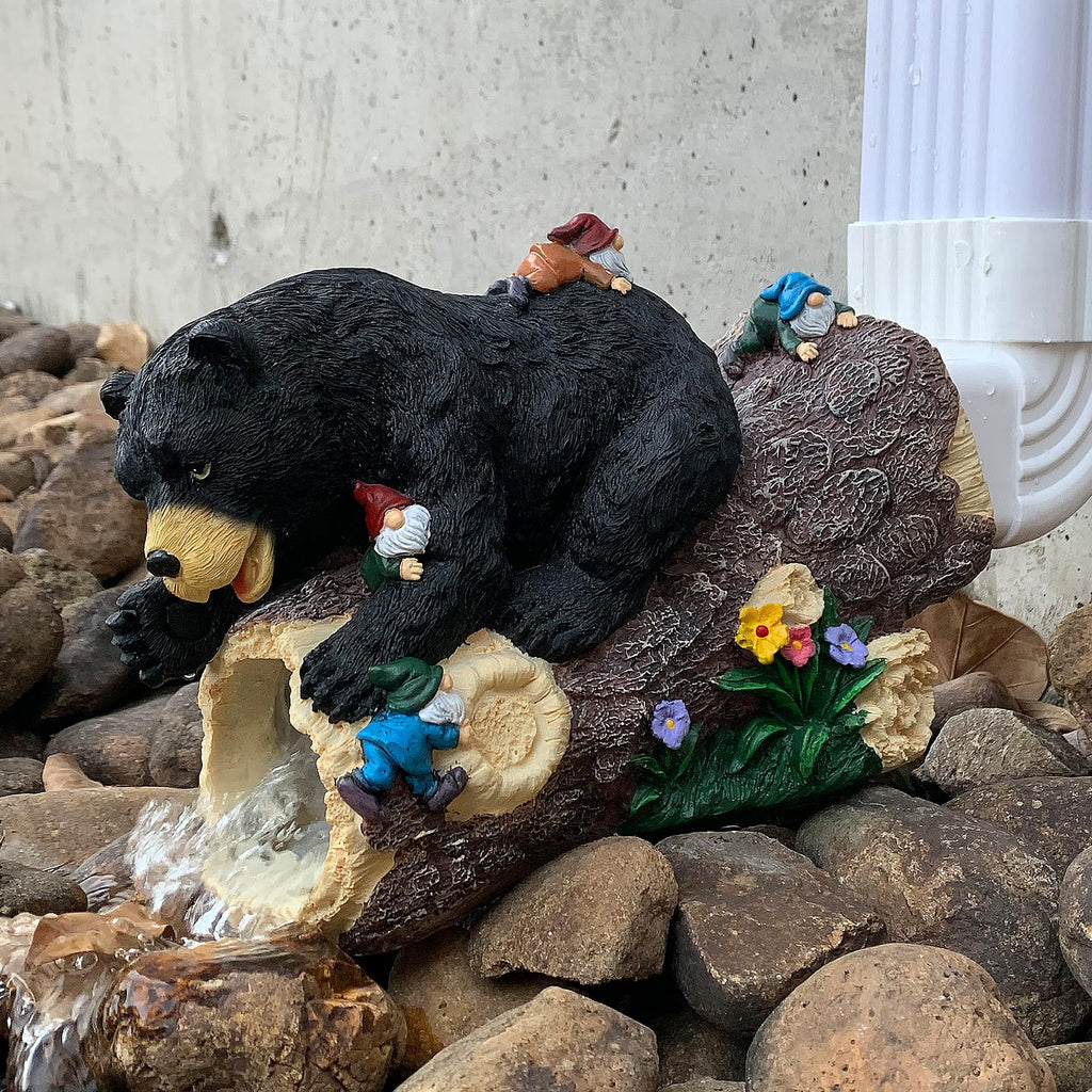 Bear Statue Decor, Bear Gutter Downspout Extension, Weather Resistant Resin, Outdoor Decorative
