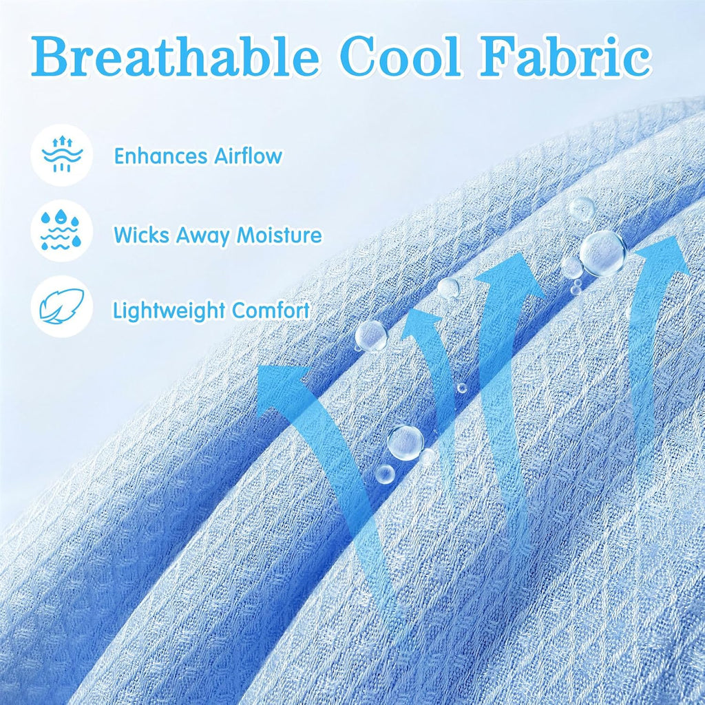 Cooling Blankets for Hot Sleepers and Night Sweats, Cool Summer Blanket, Rayon Made from Bamboo, Silky Soft