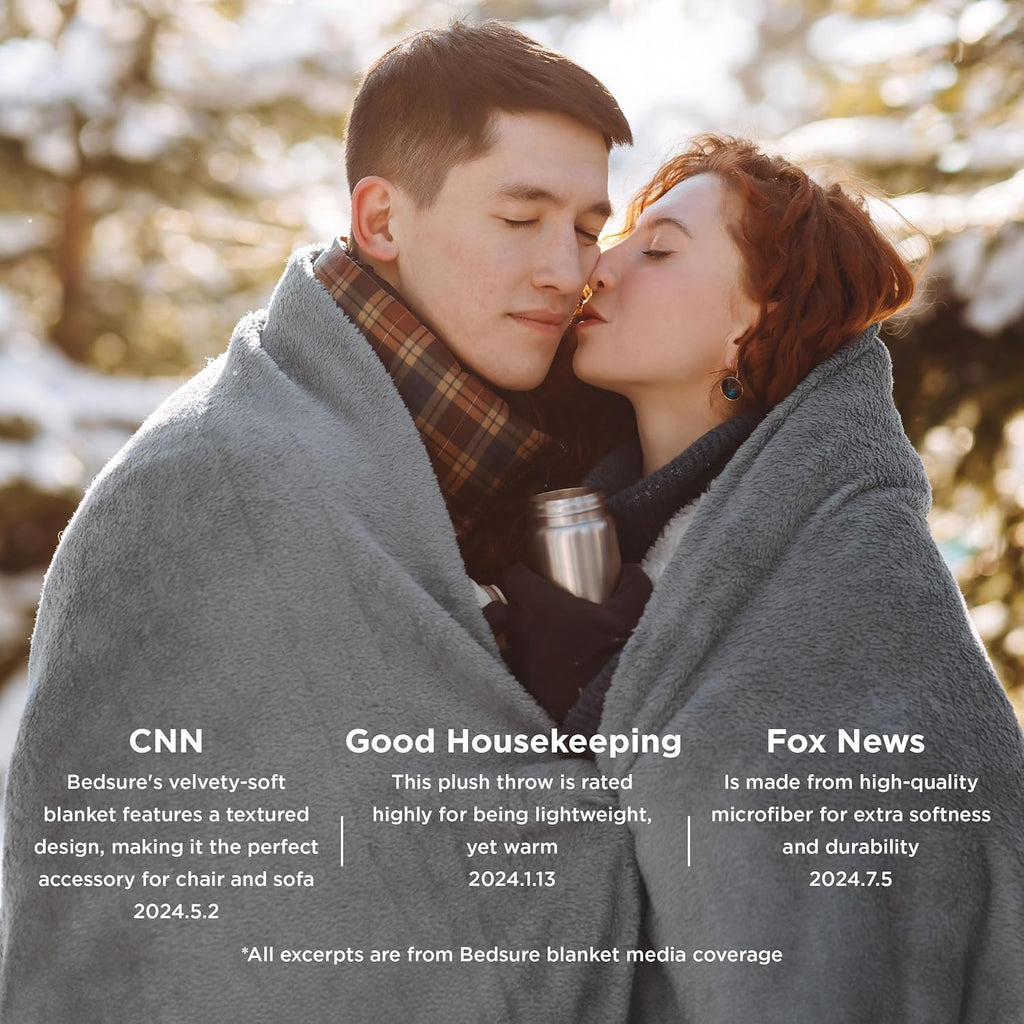 GentleSoft Fleece Throw Blanket, Couch, Travel, Camping, 50x60 inches