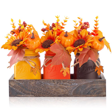 Fall Thanksgiving Table Decor, Farmhouse Centerpieces for Tables