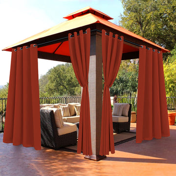 Waterproof Outdoor Patio Curtains Thermal Insulated