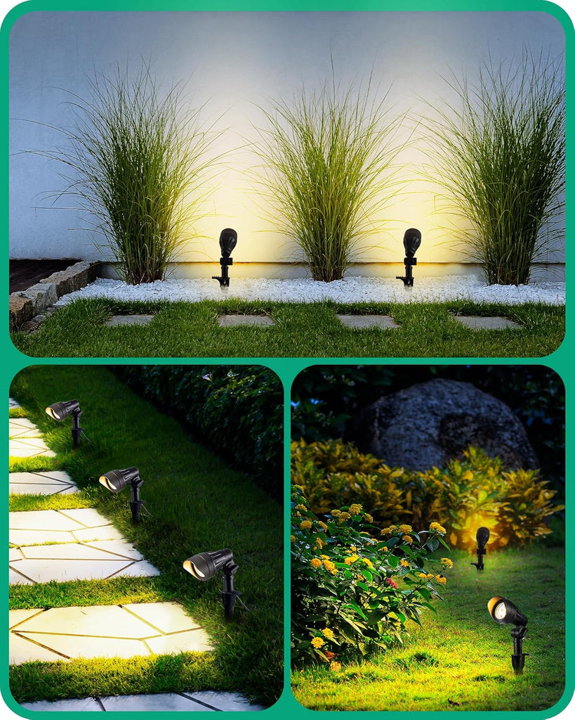 Low Voltage LED Landscape Lights, 3.2W 240LM Waterproof SpotLights | 12V 3000K AC/DC, 35° Beam Angle, CRI 80, Outdoor