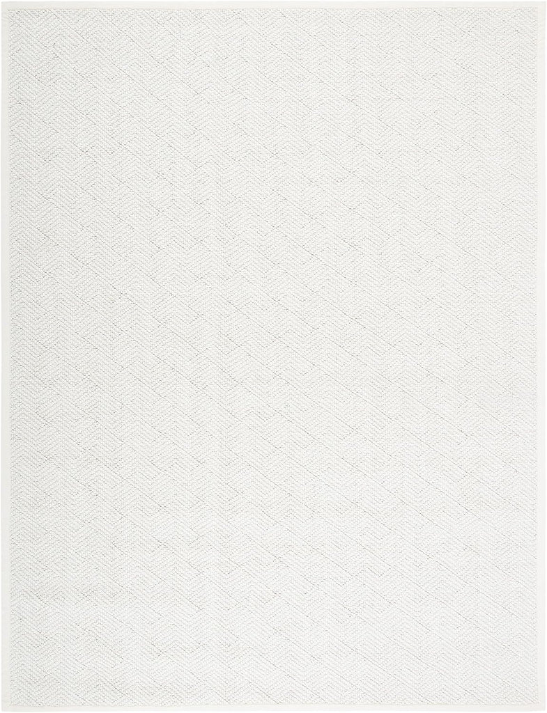 Natural Fiber Area Rug - 9' x 12', Ivory, Handmade Wool & Jute
