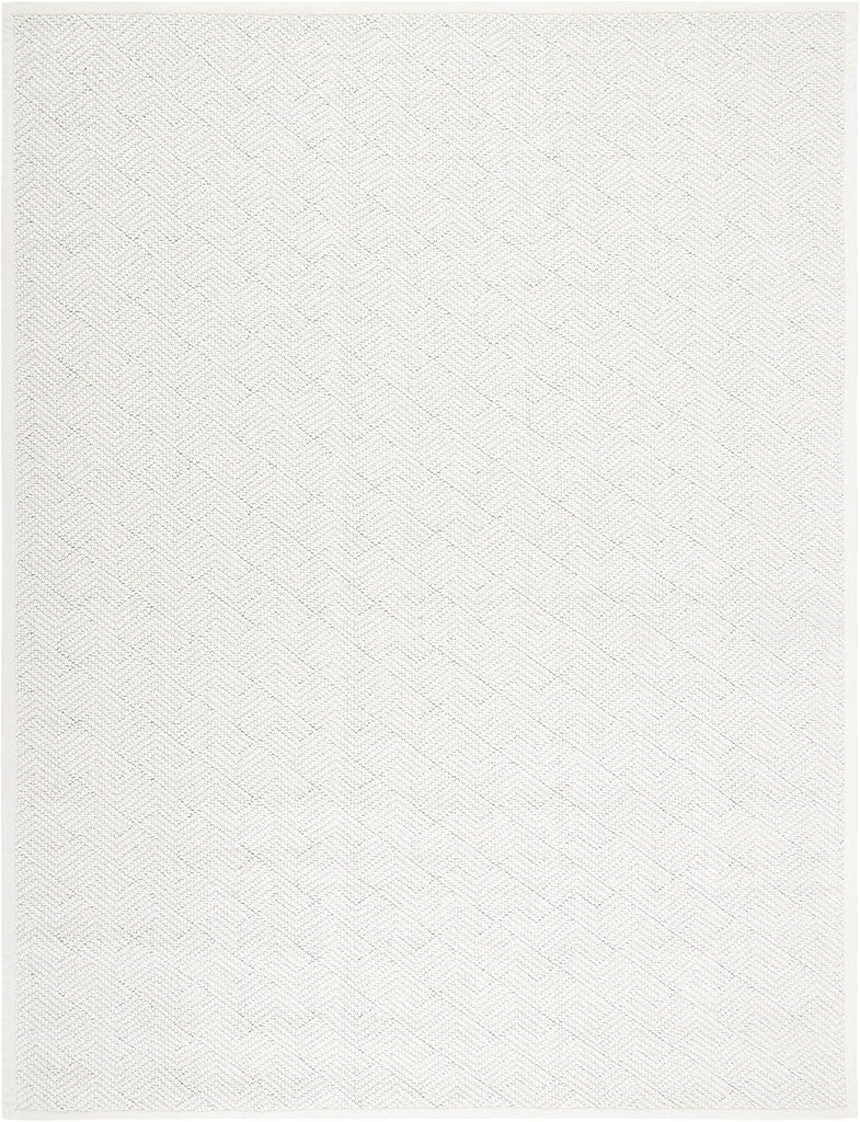 Area Rug 8x10 - Natural Fiber Collection - Large - Ivory, Handmade Wool & Jute, Ideal, Dining Space (NF487A)
