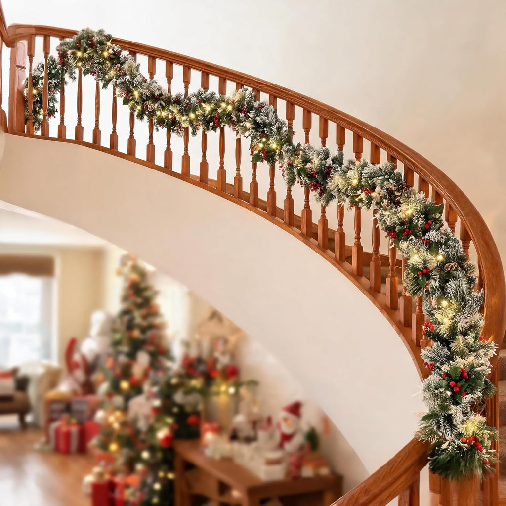 With Lights for Mantel with Timer
