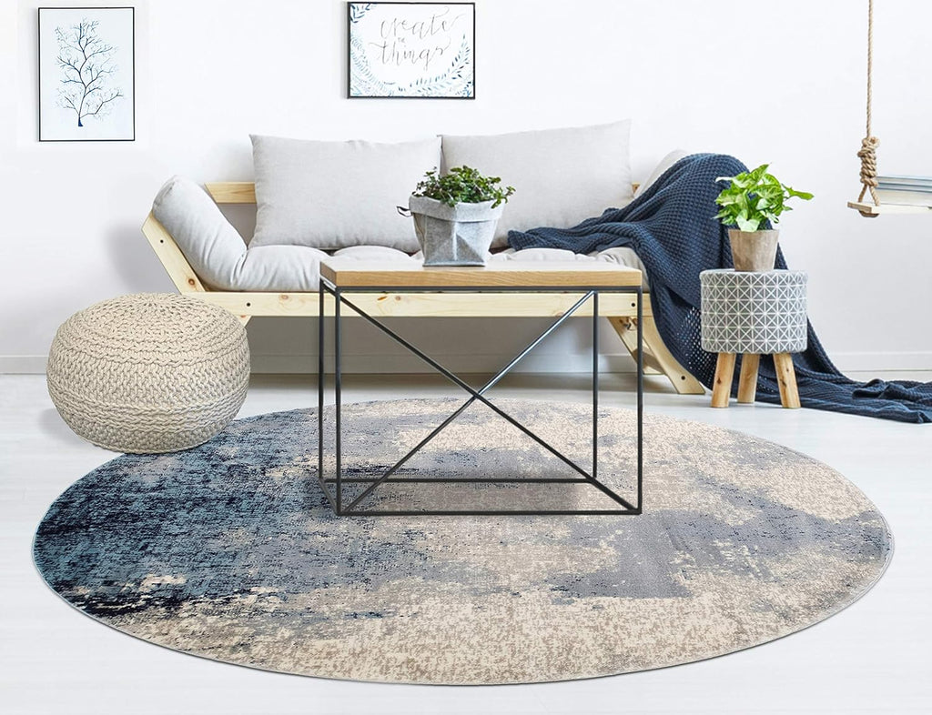 Home - Premium Luxury 100% & Handcrafted Cable Style Cotton Knitted Jade Comfortable Pouf, Ottoman, Footrest