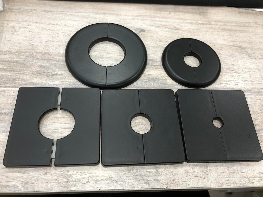 0.86" Wall Split Flange Round Escutcheon Plate Pipe