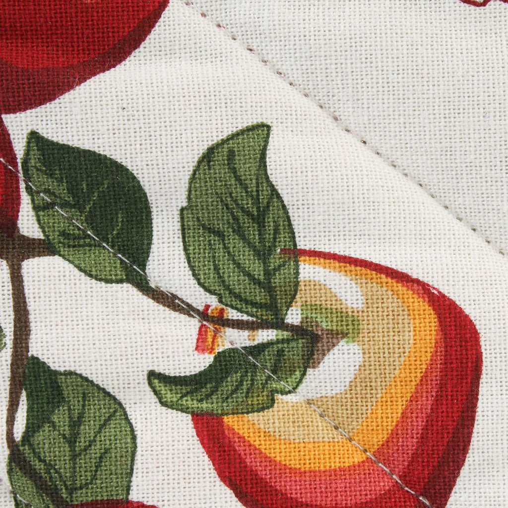 Kitchen Gift Set Collection, Pot Holder, Oven Mitt & 2 Dish Towels, Apple Orchard, 4 Piece