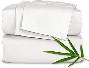 King Sheets by , Genuine 100% Organic Viscose Derived from Bamboo Bed Sheet Set, Soft & Cooling, Double Stitching, 2