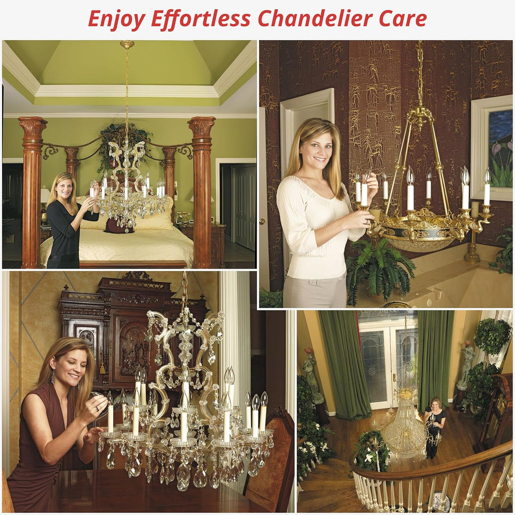 200 lb Motorized Chandelier Lift System with Remote Control, Residential Grade – Light-Duty