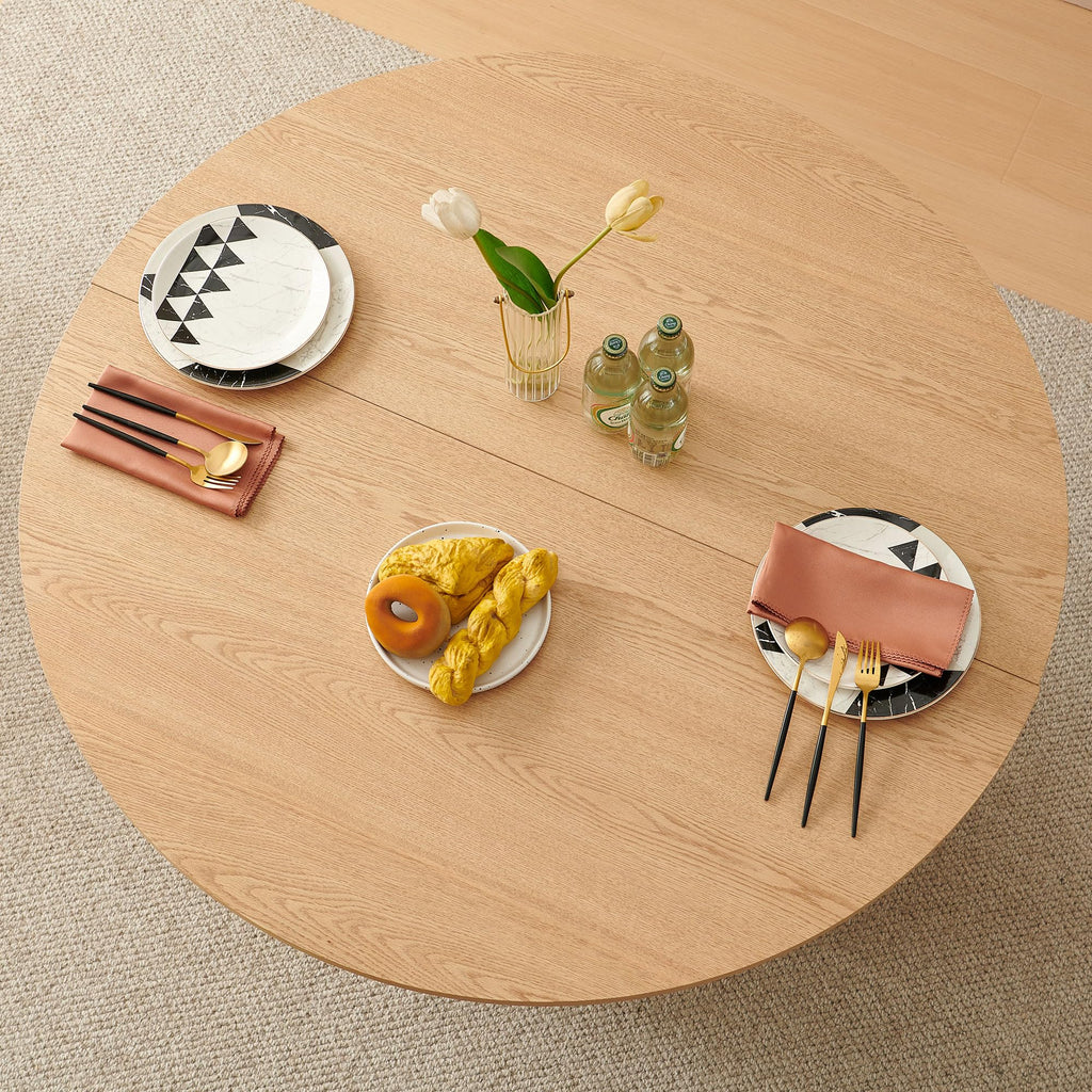 47-Inch 5-Piece Round Dining Table Set for 4