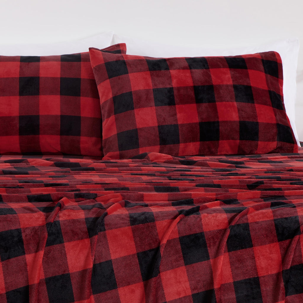 Extra Soft Fleece Sheet Set, Microplush Non-Pilling Velvety Bed Sheet, Deep Pocket - Lightweight All Season