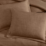 Geniospin Brown Queen Comforter Set - 7 Pieces Comforter Queen, Solid Bedding Set for All Season