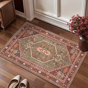 2x3ft Small Area Rug,Washable Boho Thin Mat Kitchen