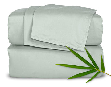 King Sheets by, Genuine 100% Organic Viscose Derived from Bamboo Bed Sheet Set, Luxuriously Soft & Cooling, Double