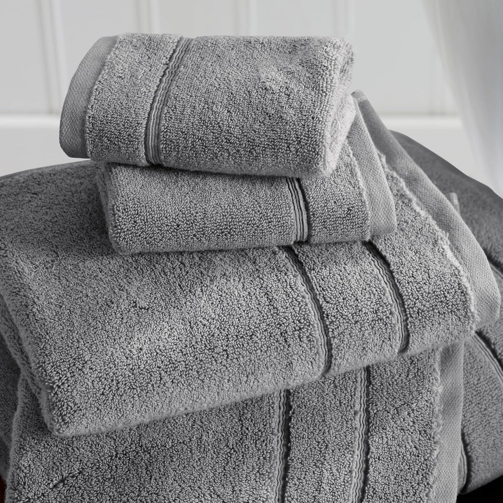 Luxury Turkish Cotton Bath Towels Set | 2-Pack | Grey | 100% Turkish Cotton | Premium Bath Towels | Ultra Soft Thick