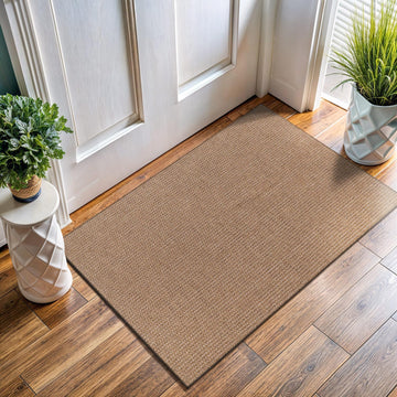 Easy Jute Door Mat Indoor Outdoor Natural Rugs Solid Fiber Rug Woven Area Rug Boho Easy Clean Inside Carpet