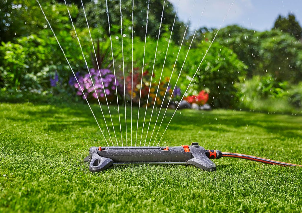 AquaZoom S Rectangular oscillating Sprinkler: Sprinkler for Watering Areas of 9-150 m2, Range 3-15 m, Spread 3-10 m