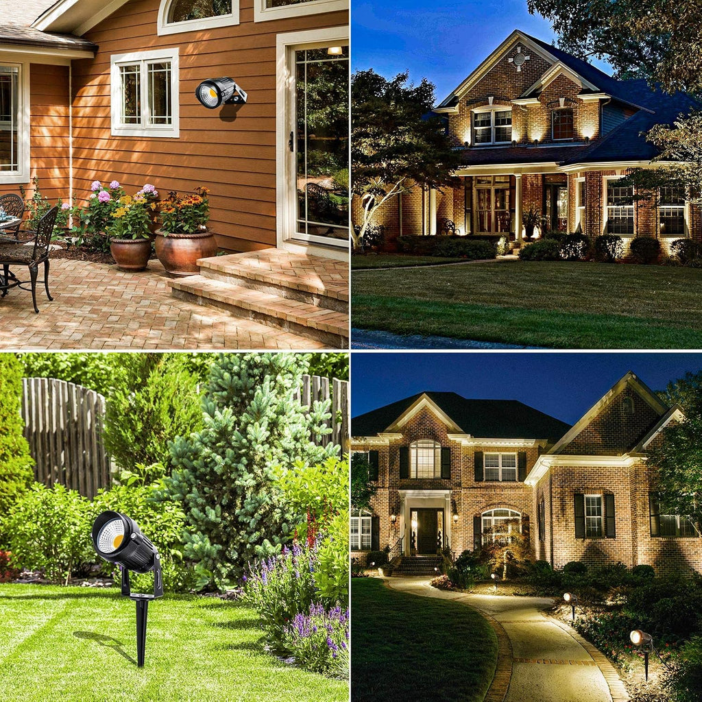 10W Low Voltage Landscape Lights LED Landscape Lighting with Connectors, 12V Outdoor Spotlights Yard Garden Pathway