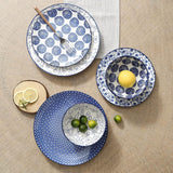 Ceramic Dinnerware Sets, 12-Pieces Plates and Bowls Sets, Scratch Resistant Dishes set for 4
