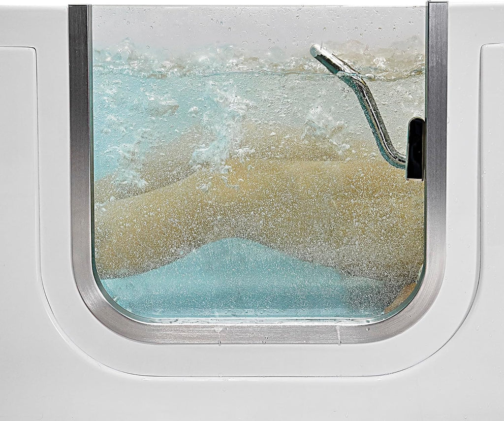 Ella Laydown 30x60 Hydro Massage Walk in Bathtub Left Drain