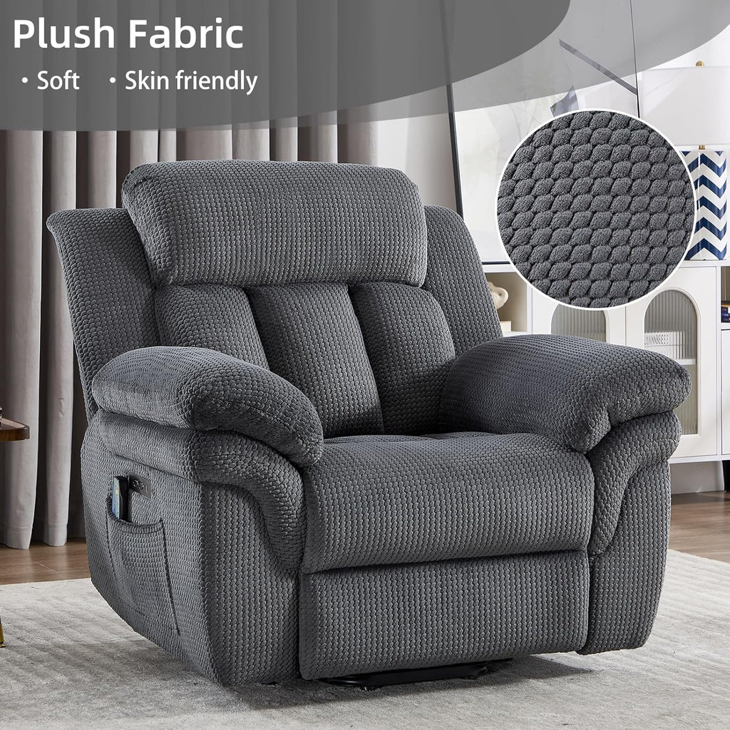 46" Wide Oversize Power Lift Recliner Chair, Extra Large Electric Lift Recliners for Elderly Big