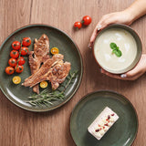 32 Piece Double Bowl Dinnerware Sets with Pasta Bowls, Highly Chip and Crack Resistant Plates and Bowls Sets