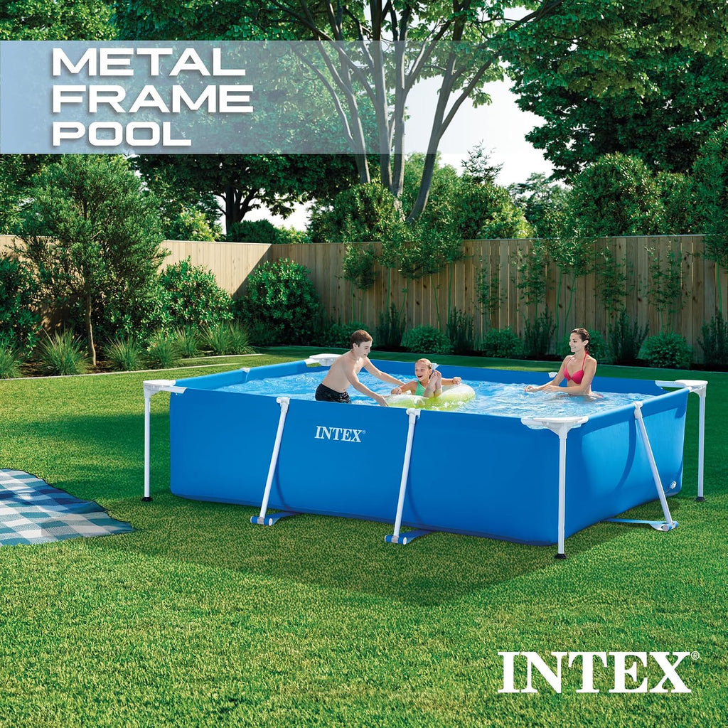 Metal Frame 9ft 10in x 6ft 6.75in x 29.5in Above Ground Swimming Pool | 28272EH -Pool Only (Pump Not Included)
