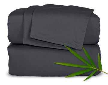 Sheets 100% Genuine Bamboo Viscose, Twin XL, Charcoal