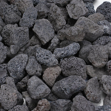 10lb Lava Rocks for Fire Pit, 1"-2" Black Lava Rocks for Gas Grill