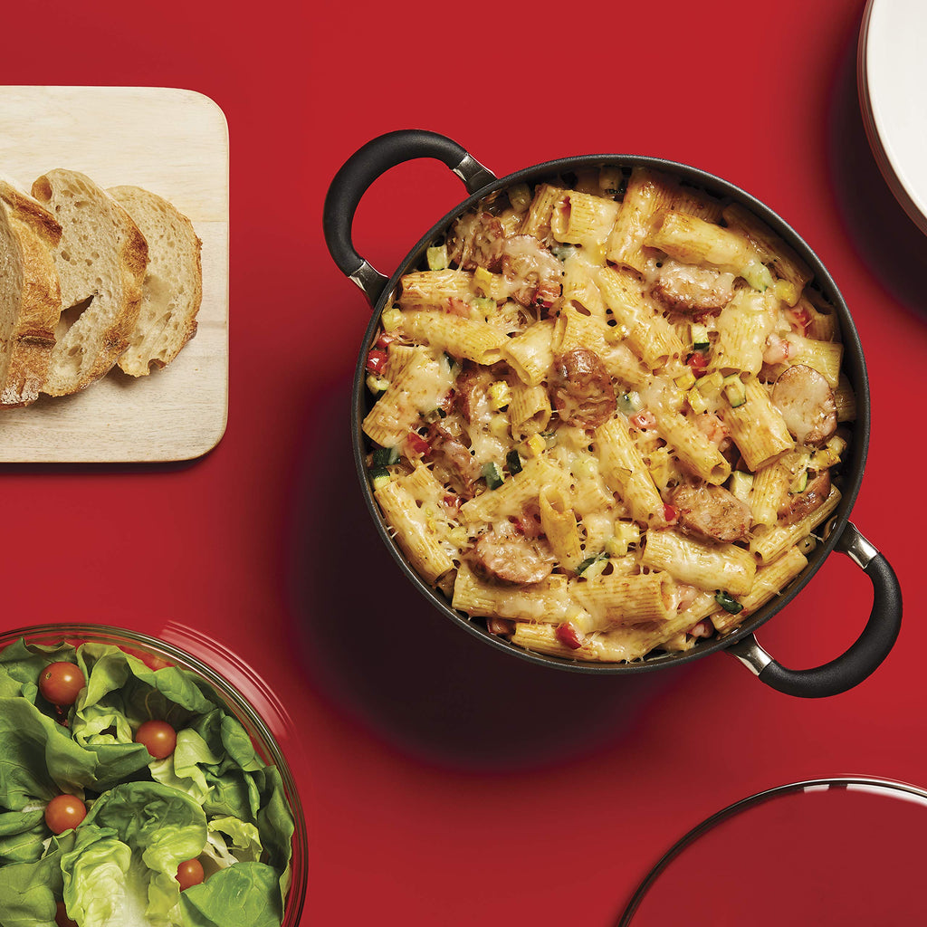 Symmetry Nonstick Casserole Pan with Lid, Induction Cookware