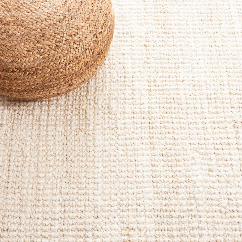 Natural Fiber Area Rug - 9' x 12', Ivory, Handmade Farmhouse Jute