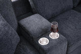 Ball & Cast 127" L-Shaped Sectional Couch with Movable Ottoman & 6 Throw Pillow,7 Seat Chenille Upholstered Sofa W/ 2