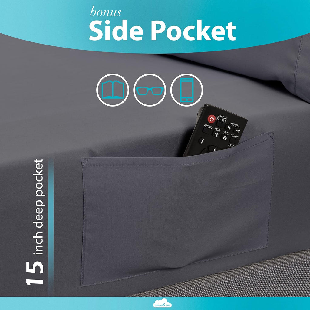 Queen Sheet Set - Queen - Gray