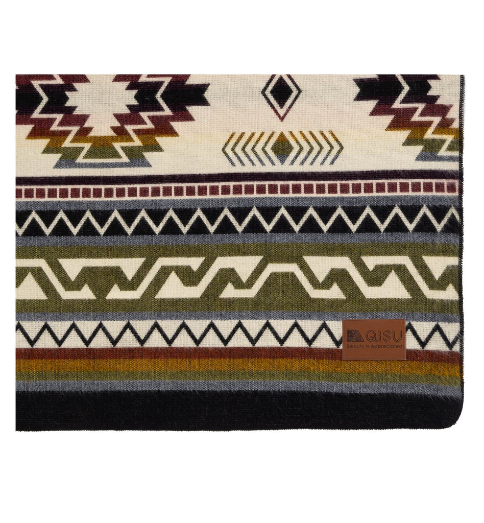 Wool Blanket Throw | Large, Beautiful, Warm, Handmade in Ecuador by Local Artisans |94′′ x 78′′|Ultra-Soft