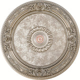 Petite Round Chandelier Ceiling Medallion or Fan Medallion, 24 Inches, Champagne