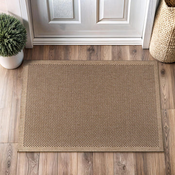 Easy Jute Rug 2x3, Indoor Outdoor Natural Color Fiber Area Rugs