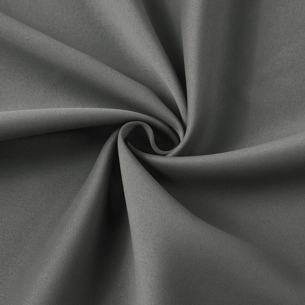 Grey Block Out Curtains, Sound Reducing Solid Window Treatment for Cafe/Kitchen/Night Shift, Blackout Curtain Panels