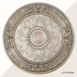 Petite Round Chandelier Ceiling Medallion or Fan Medallion, 24 Inches, Champagne